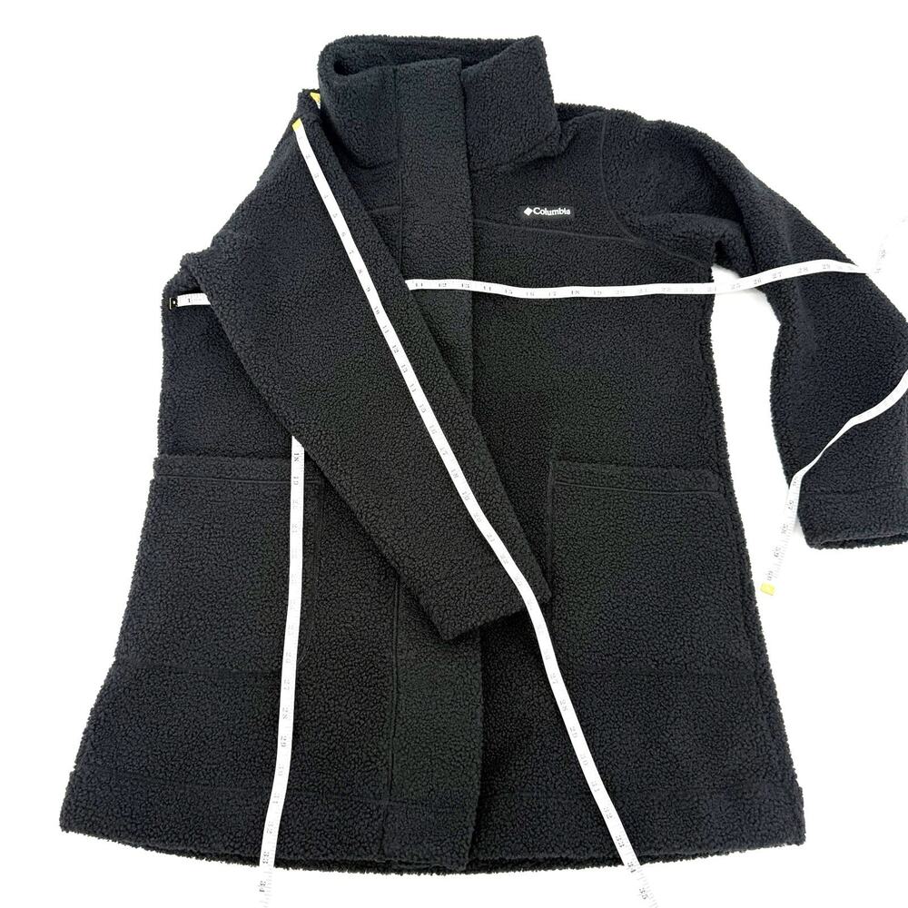 Columbia Panorama Long Sherpa Fleece Black Sweater Jacket Women’s Size 1X EUC - Picture 10 of 10